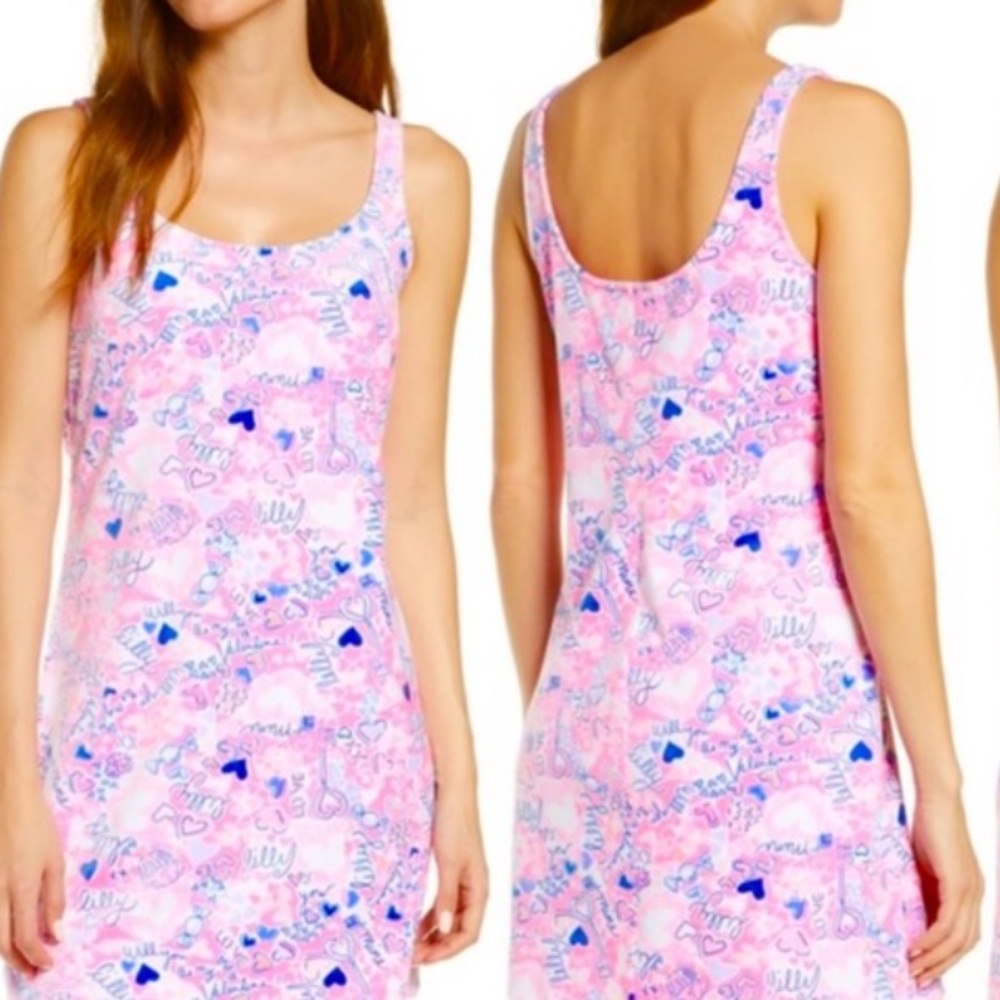 Lilly Pulitzer Dyanna Chemise Velour Tank Dress Lilac You A Lot Size XS *NWT*